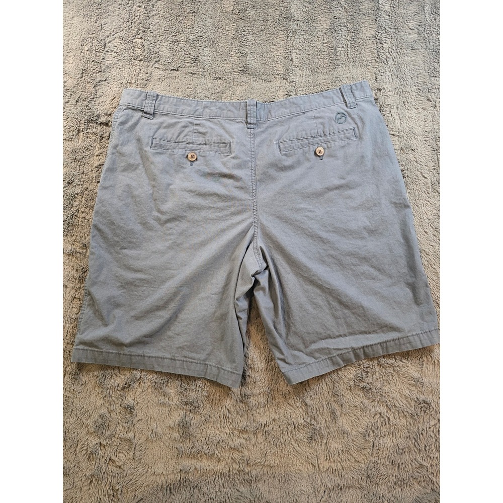Magellan Outdoors Mens Chino Shorts Gray Size 40W Hiking Casual Flat Front 0117 - Picture 5 of 6